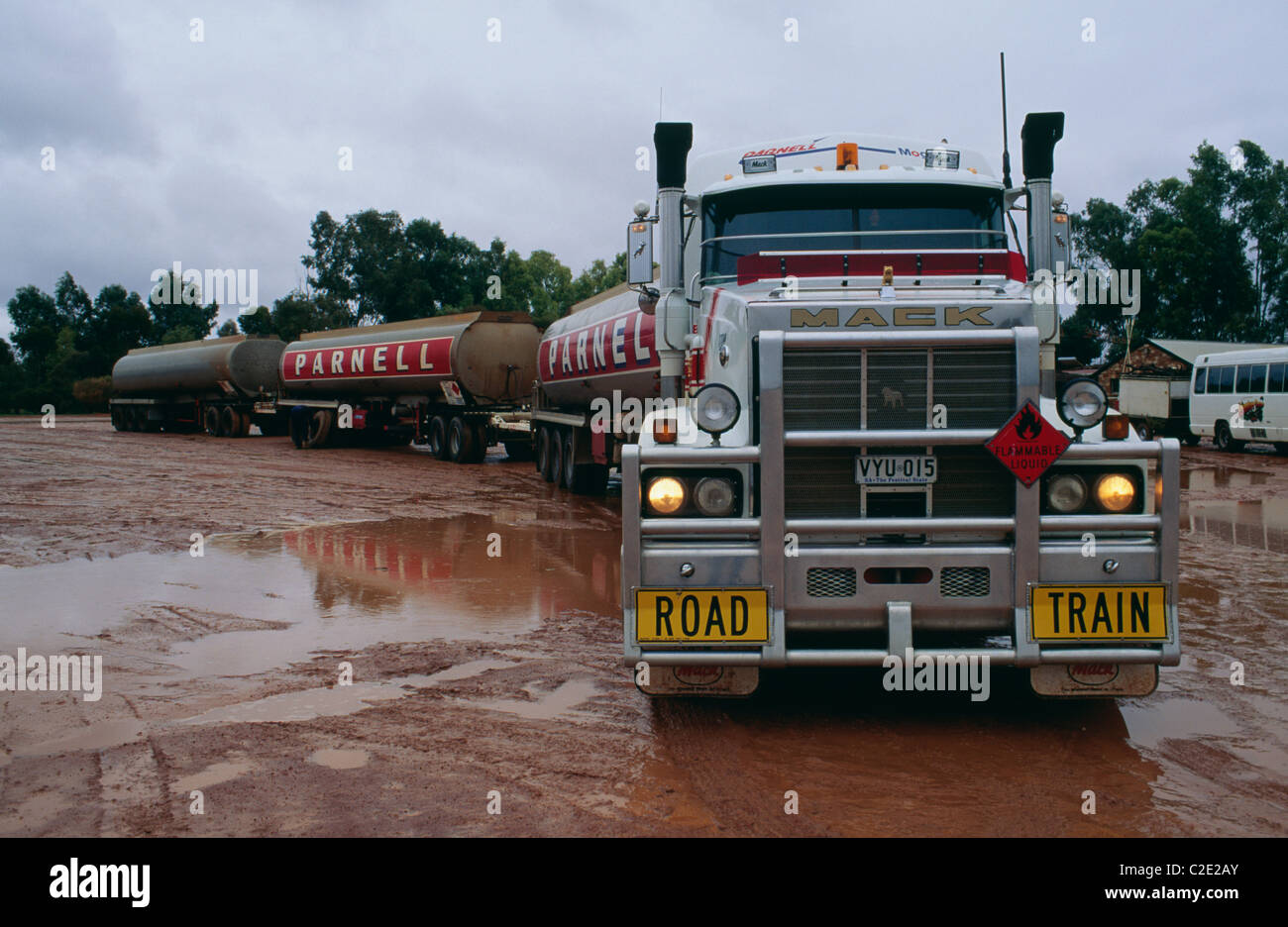 Road Train Northern Territory Australia Stock Photo Alamy