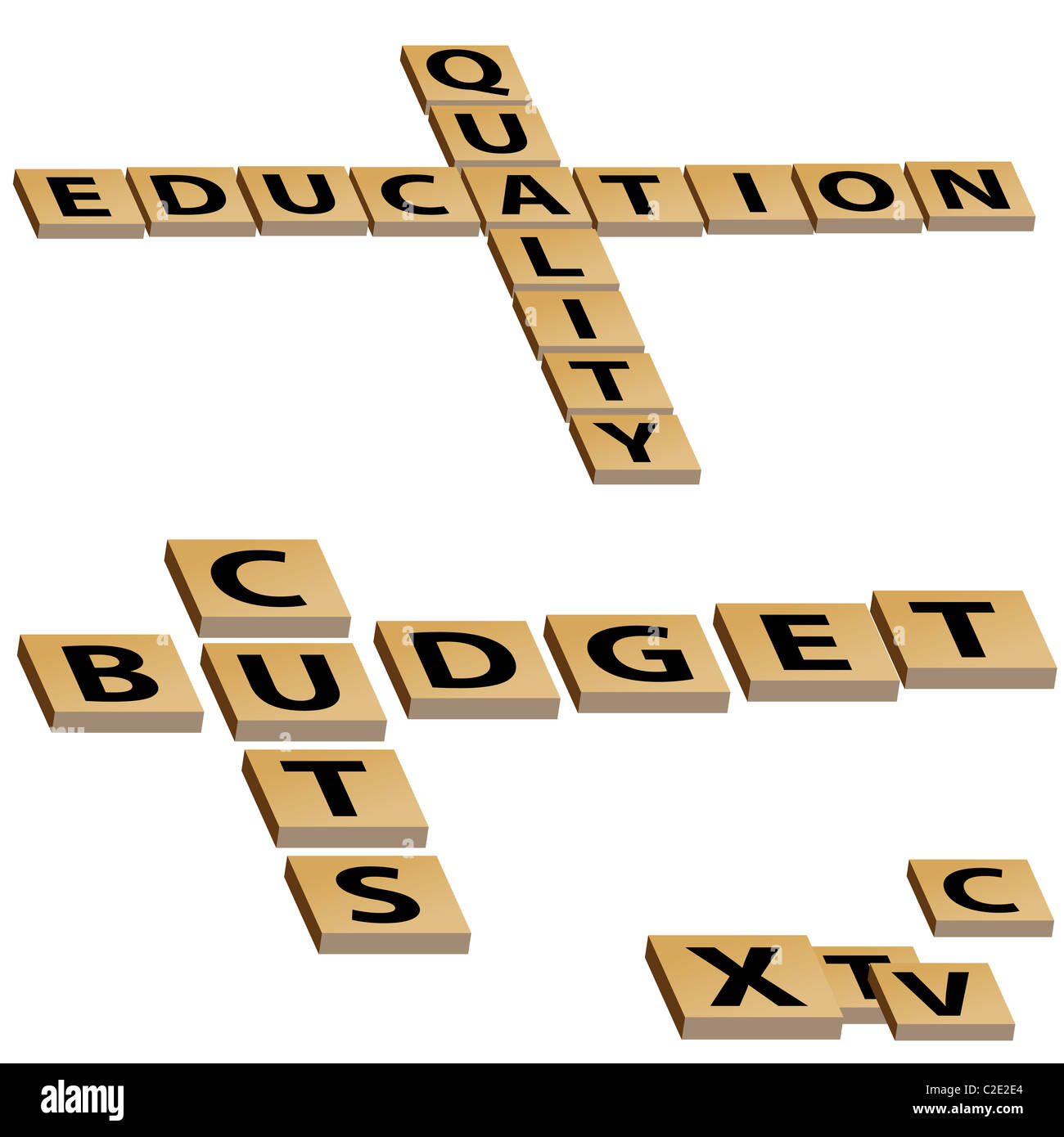 An image of a quality education budget cuts crossword puzzle Stock An image of a quality education budget cuts crossword puzzle Stock