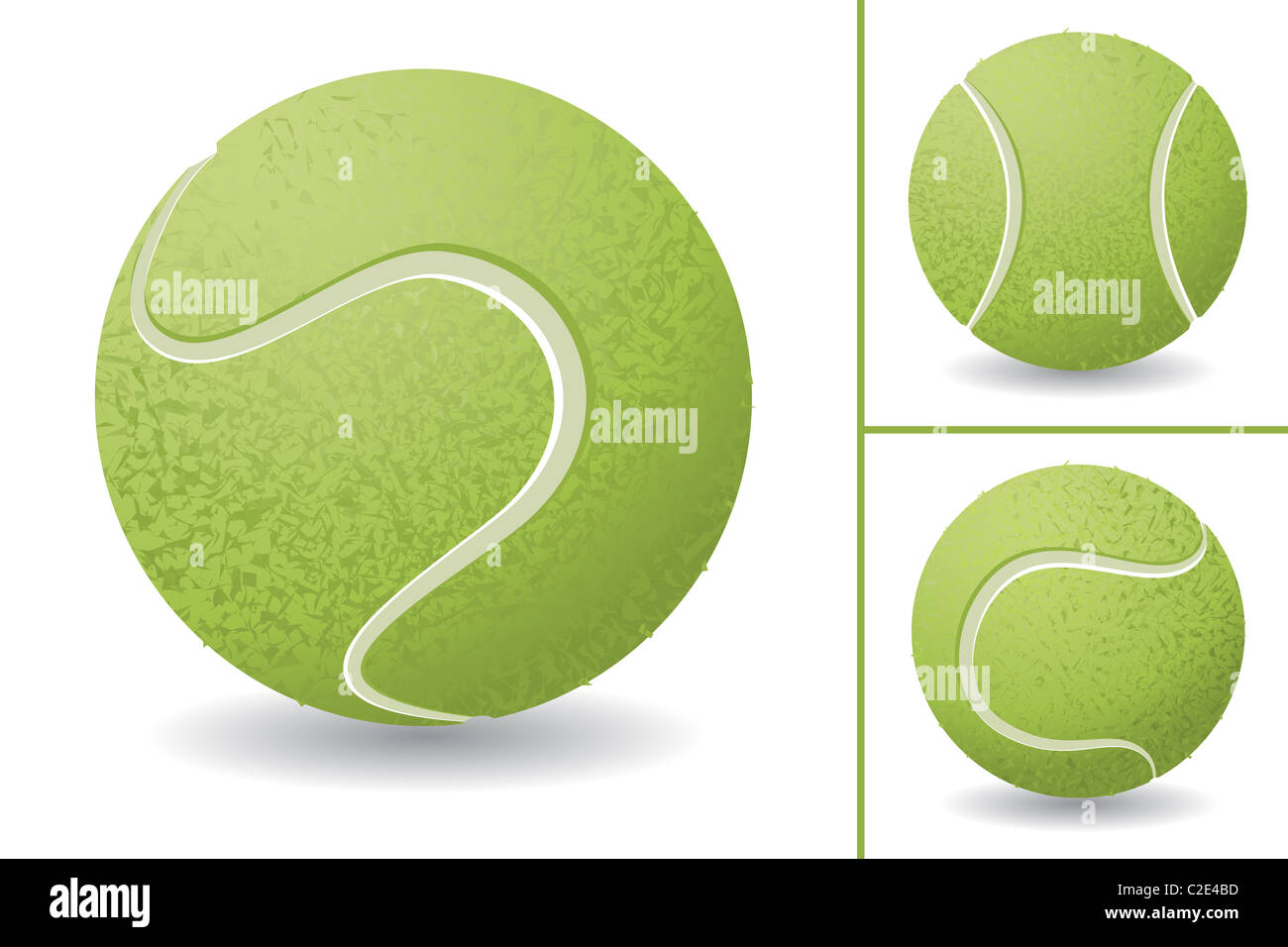 Tennis ball isolated over white background Stock Photo - Alamy