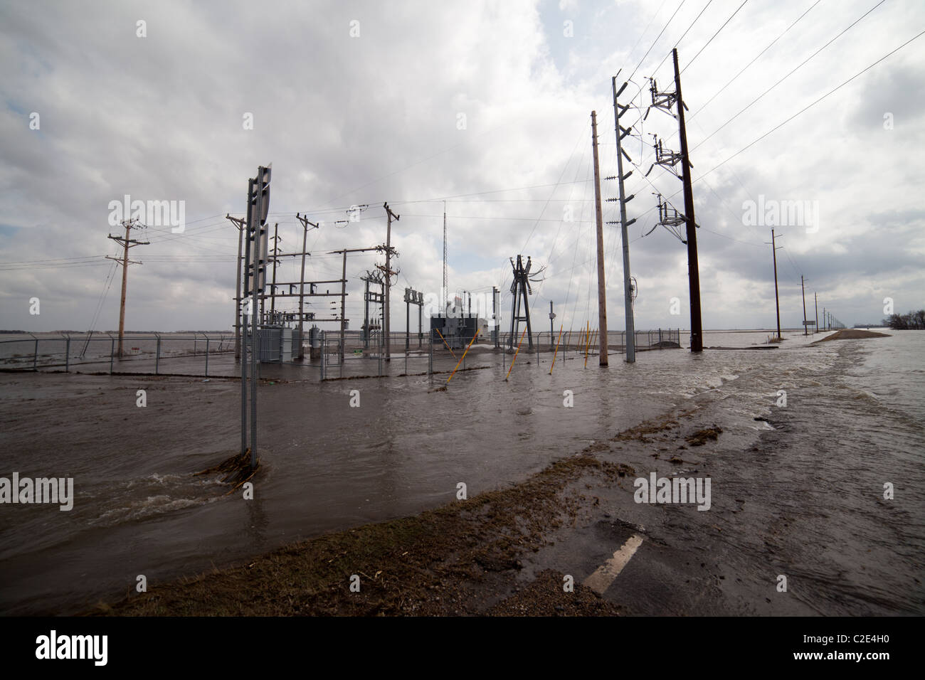 Electrical Utilities in Water Stock Photo Alamy
