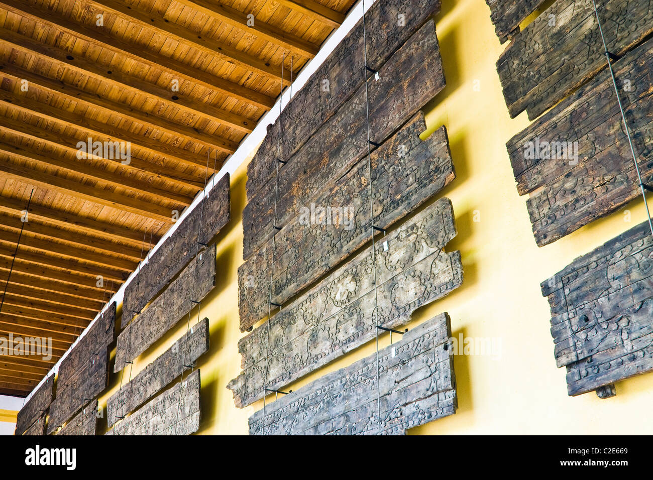Cordoba Cordoba Province Spain Wooden Panels Under Patio De Los