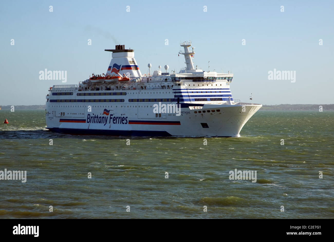 bretagne-brittany-ferries-portsmouth-harbour-hampshire-england-stock