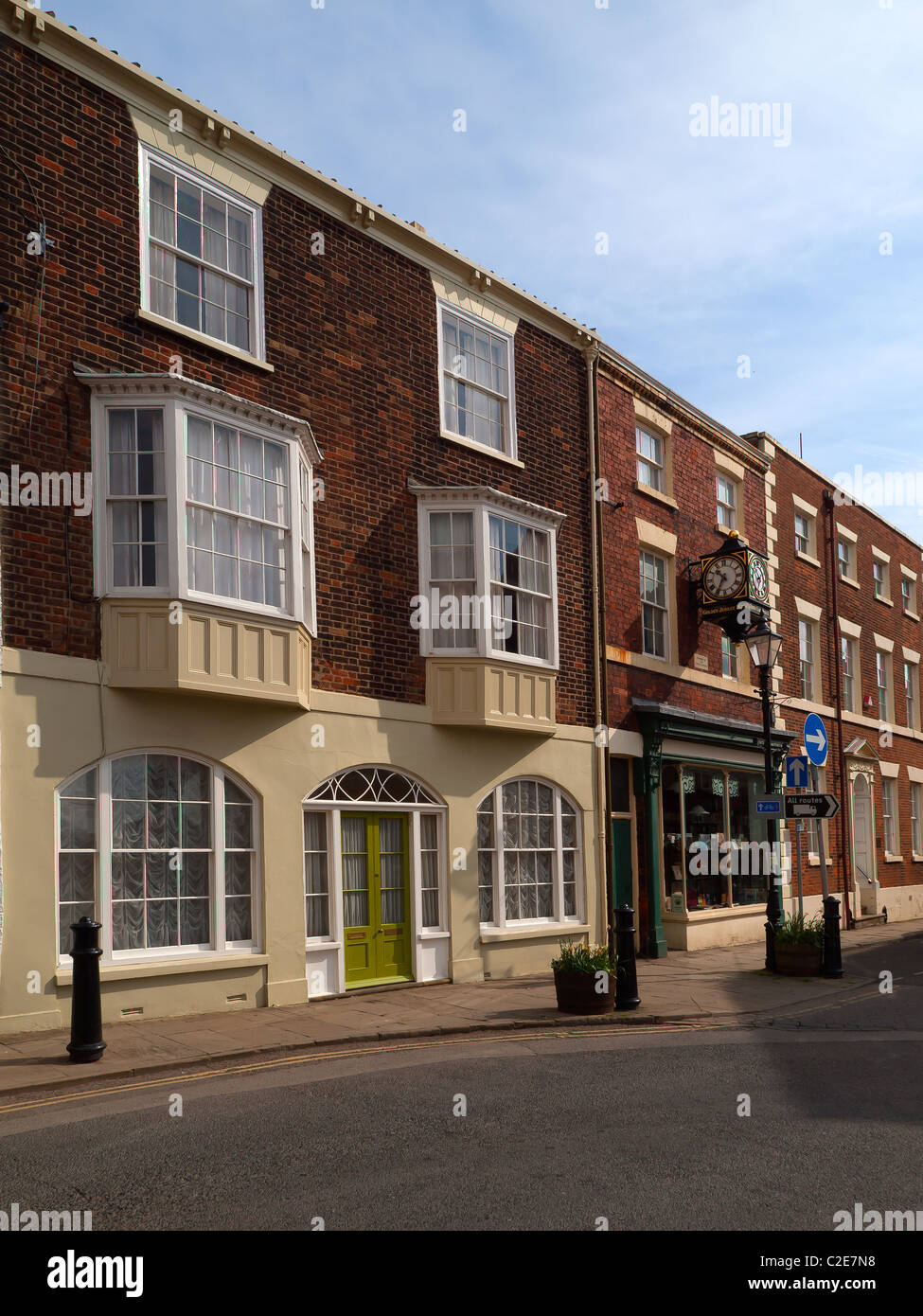 High Street in Bridlington Old Town East Yorkshire England Stock Photo