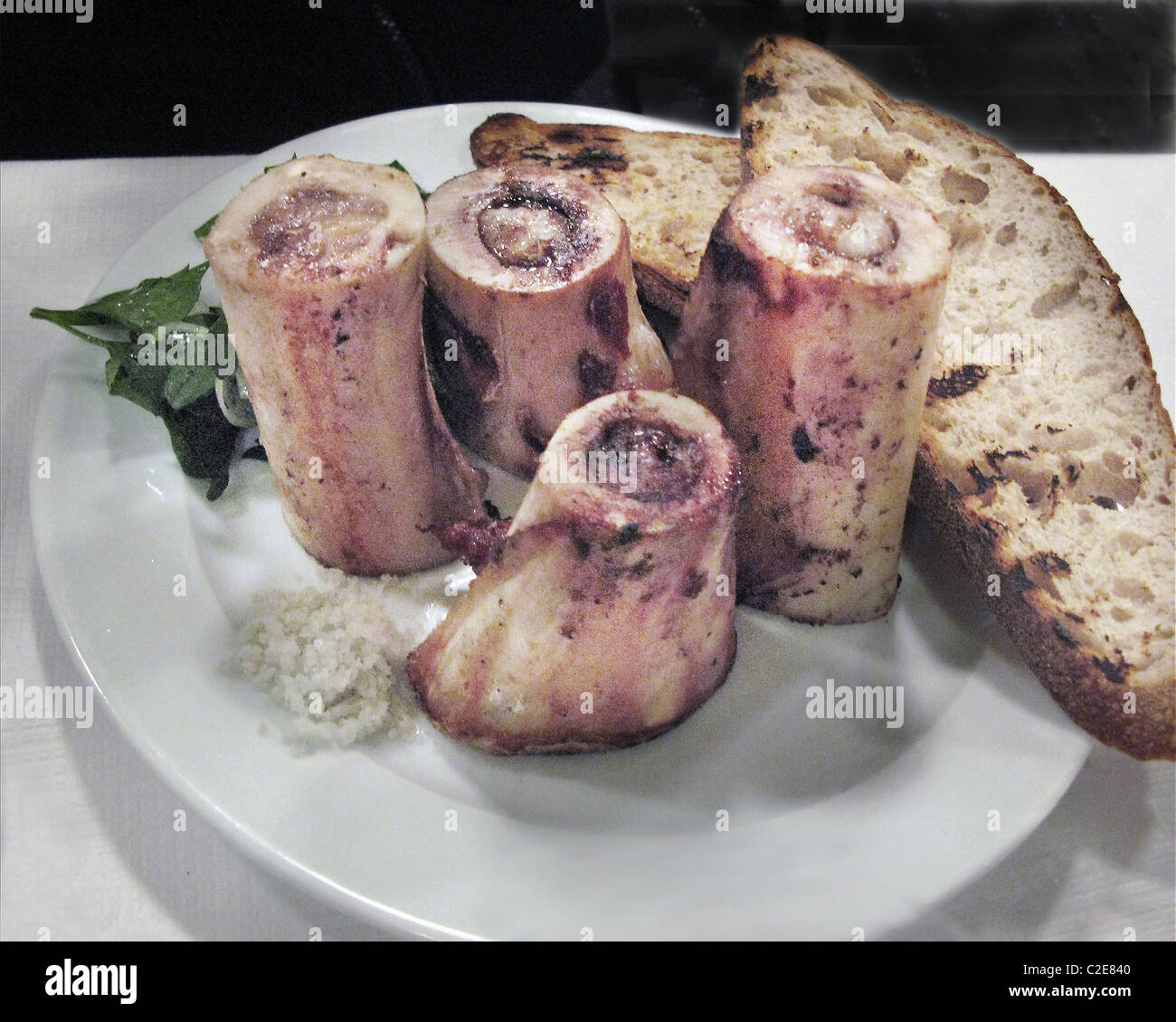 Bone Marrow food at St John restaurant in London England Stock Photo