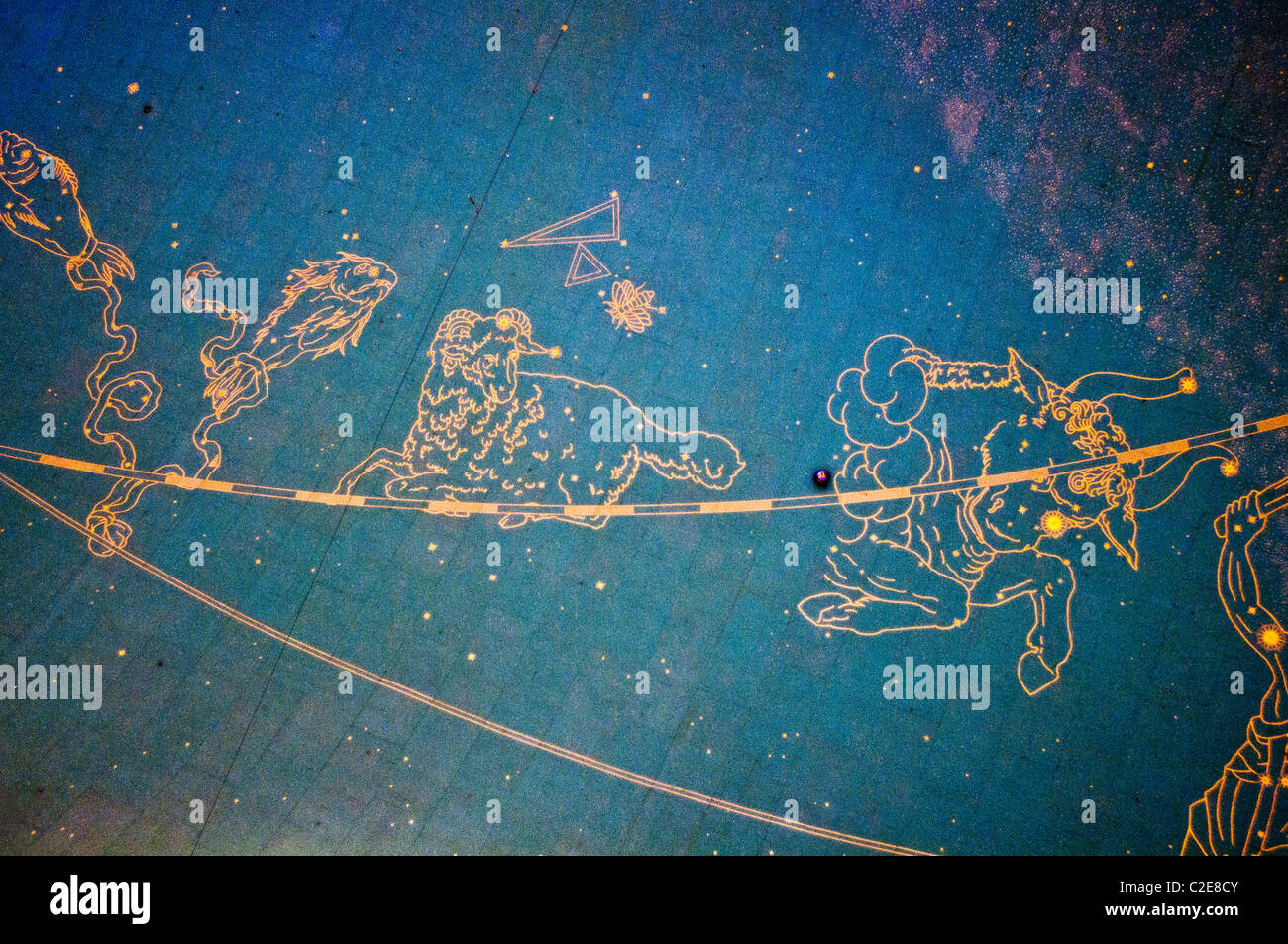 Pisces Aries And Taurus Zodiac Signs And Star Constellations On