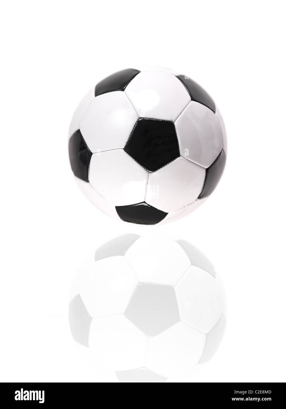 Soccer balls isolated against a white background Stock Photo - Alamy