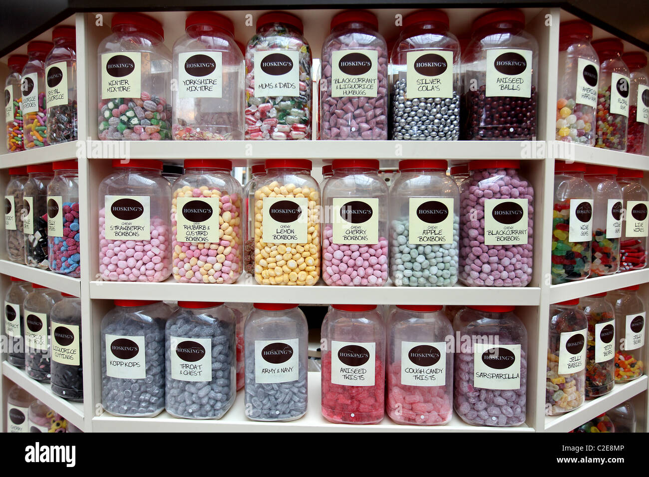 Pic by Mark Passmore/markpassmore.com. 12/09/2010. Generic picture of colorful sweets in jars Stock Photo