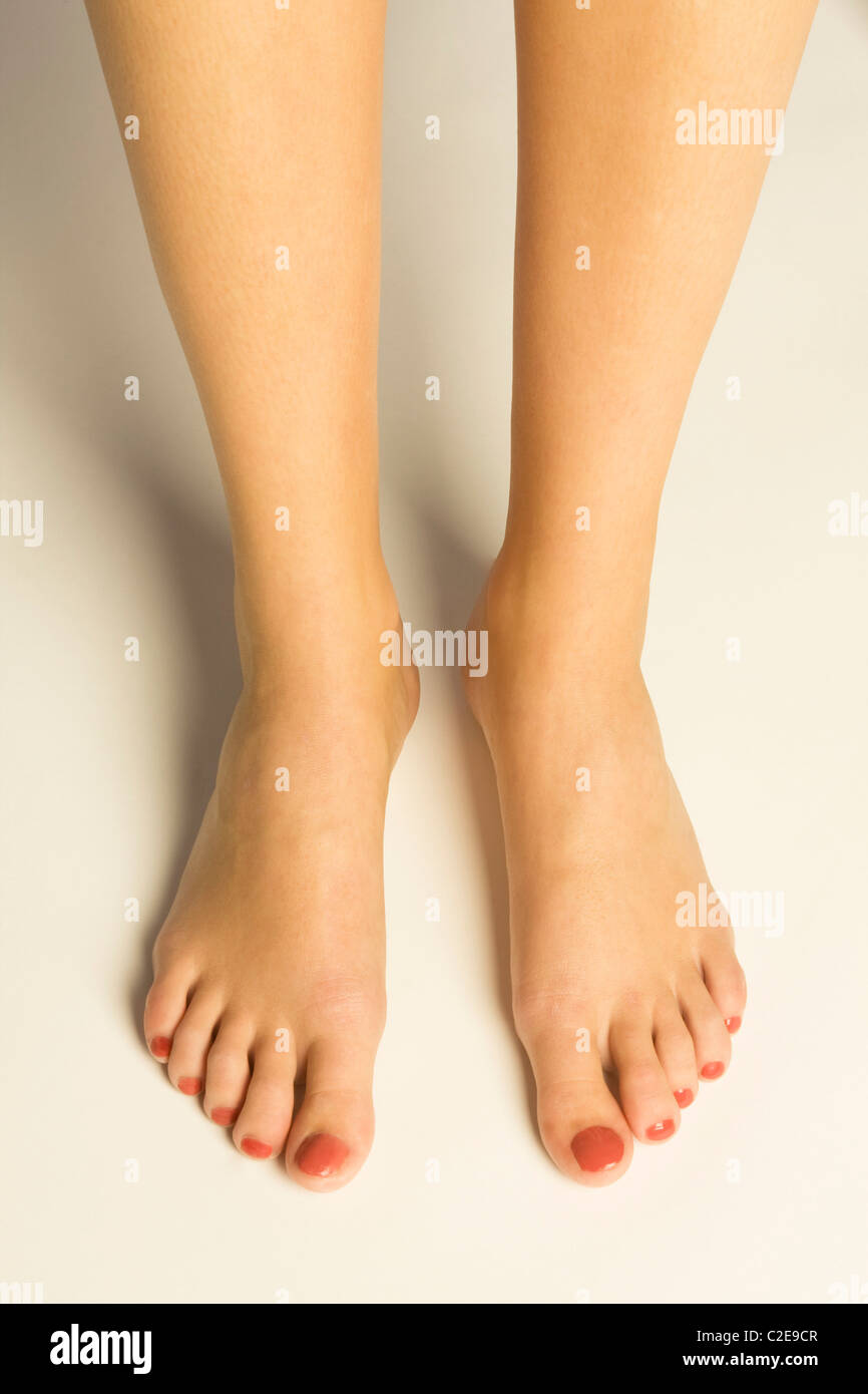 A Woman's Feet Stock Photo Alamy