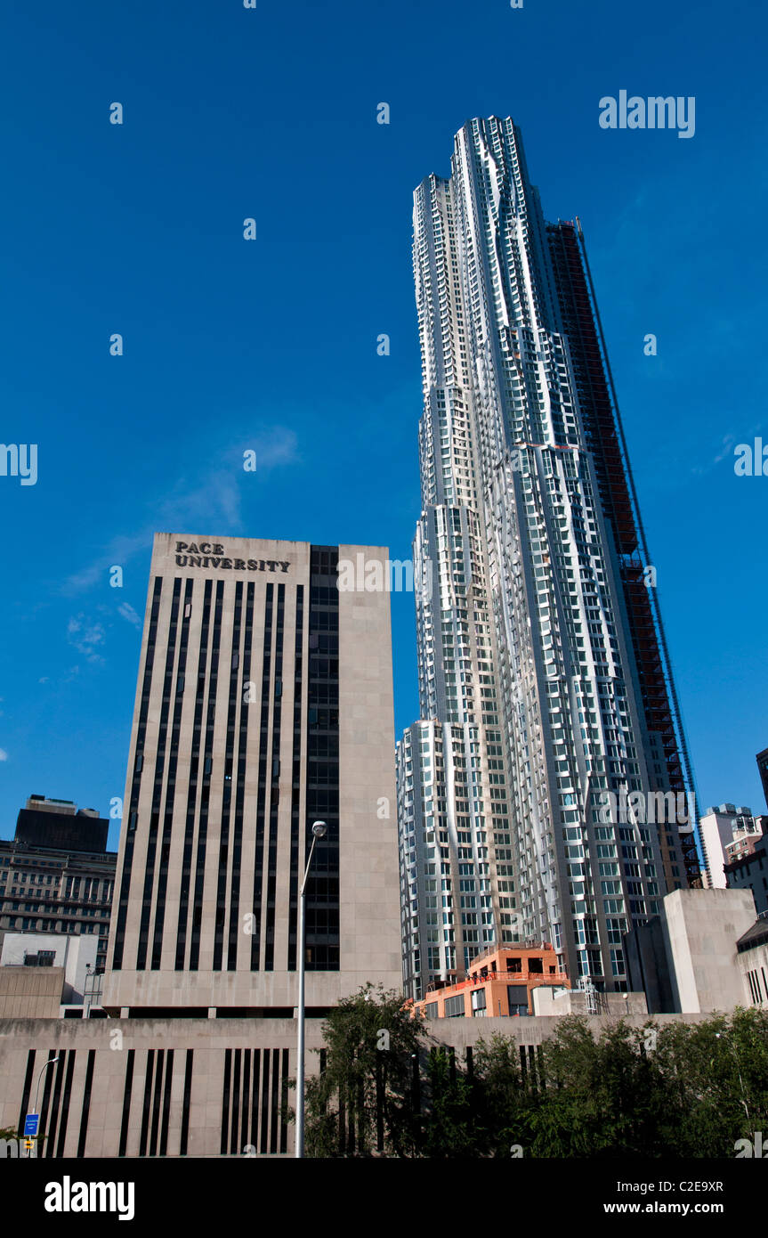 Pace University One Pace Plaza And Beekman Tower 8 Spruce Street Stock Photo Alamy
