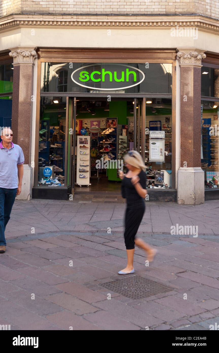 The Schuh shoe shop store in Norwich , Norfolk , England , Britain , Uk Stock Photo