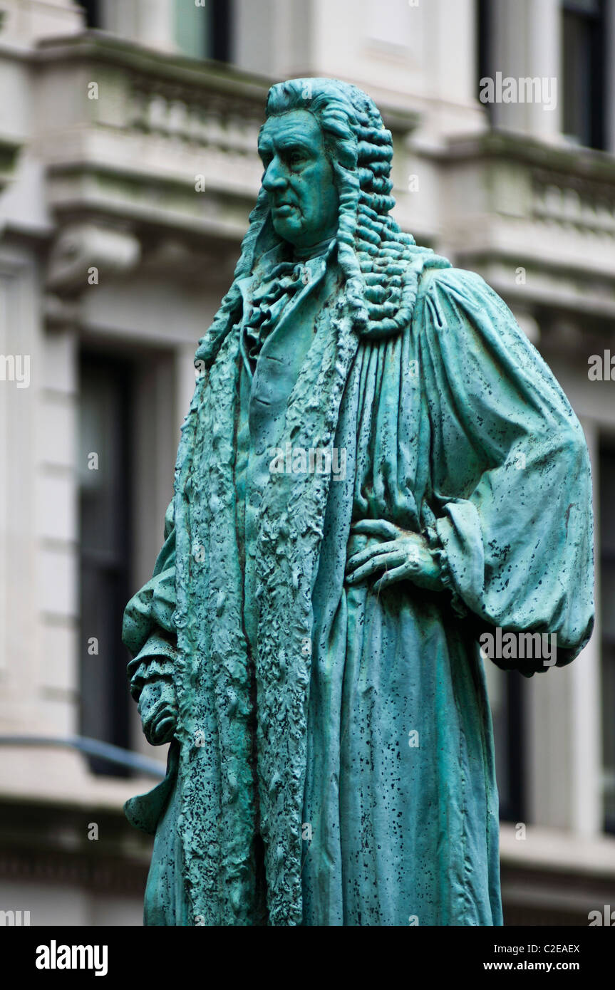 John Watts statue, Trinity Church, Lower Manhattan, New York City, New
