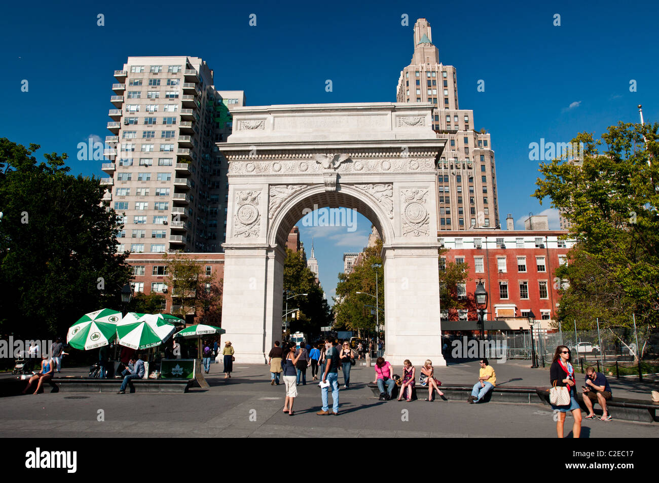 Washington Square Arch in Washington Square Park, Greenwich