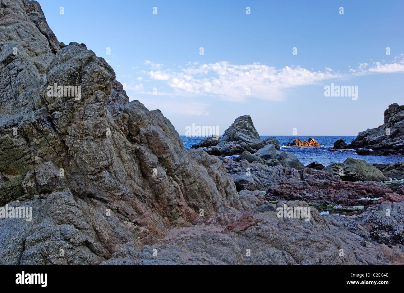 Mediterranean Rocks Rocks at the coastline. Mediterranean landscape Stock Photo - Alamy