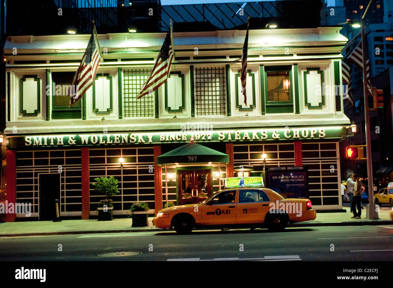 Smith and Wollensky Steaks and Chops famous steakhouse restaurant 797 Third Avenue & E. 49th Street, Manhattan, New York City Stock Photo