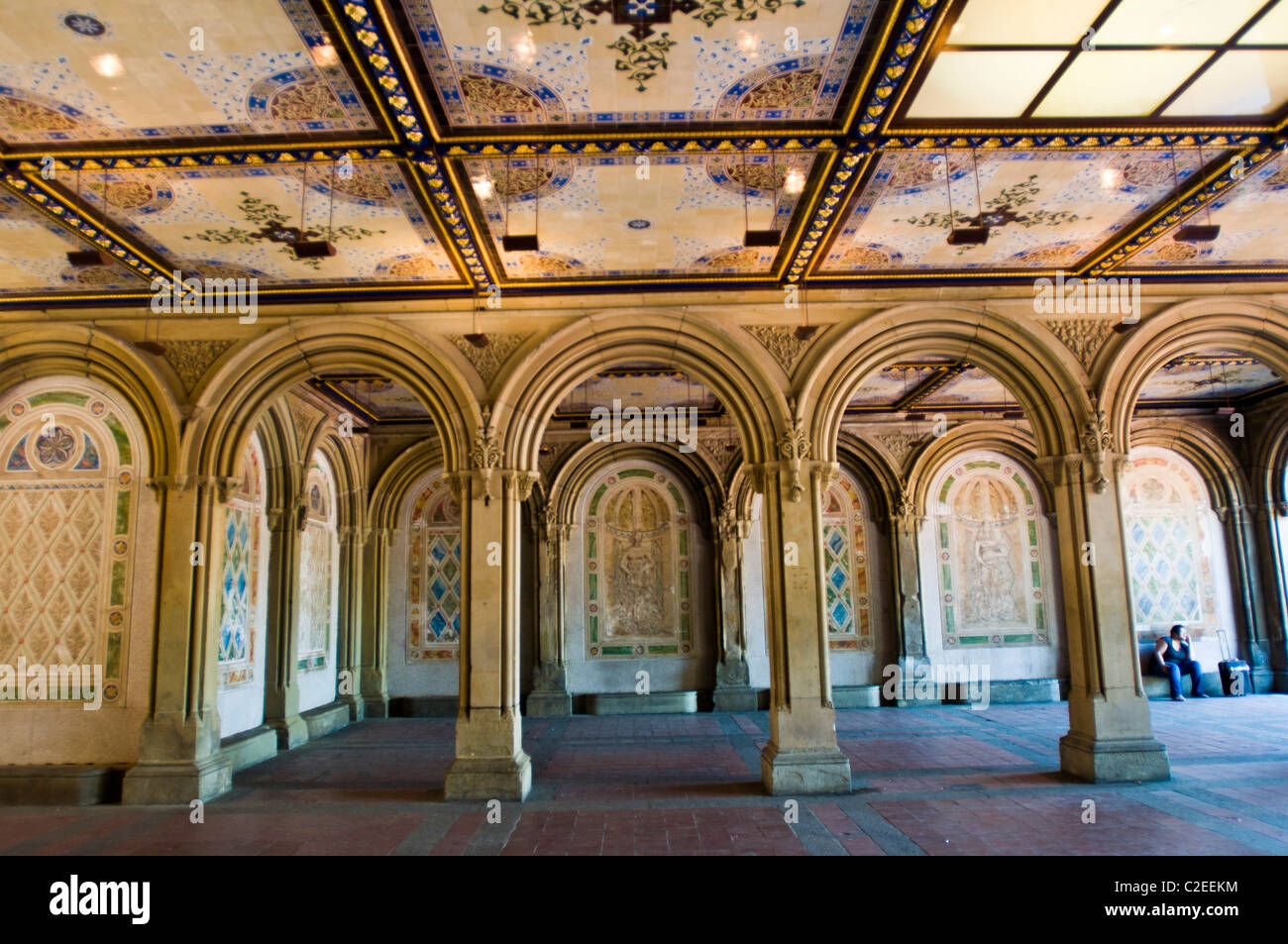 Restored Bethesda Terrace Arcade, Central Park, Manhattan, New York