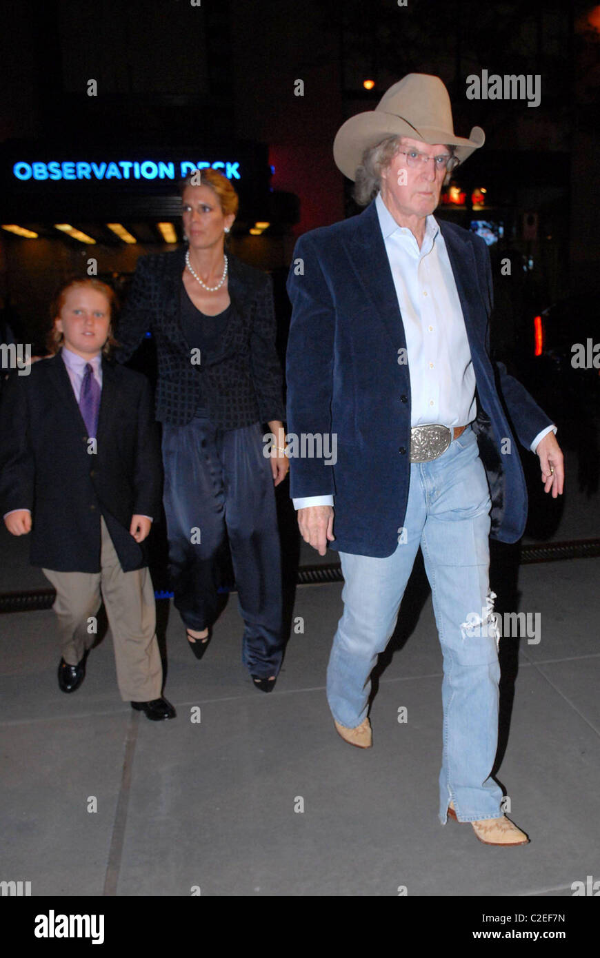 Don Imus, wife Deirdre Imus, and son out and about in Midtown Manhattan