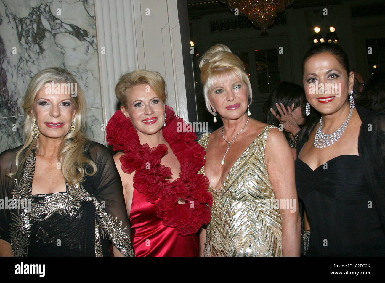 Princess Yasmin Aga Khan, Ivana Trump, and guest Bewitch, Bothered & Bewildered - 2007 Alzheimer's Association Rita Hayworth Stock Photo
