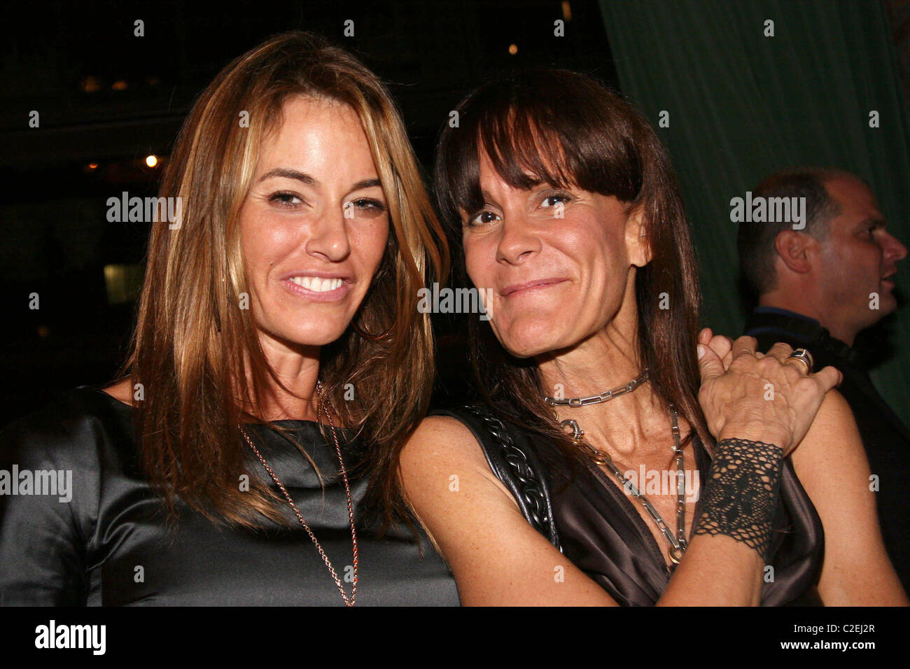 Kelly Bensimon and Julie Gilhart Barney's and Iman host a party celebrating Howard Sokol and Alber Elbaz of Lanvin for winning Stock Photo