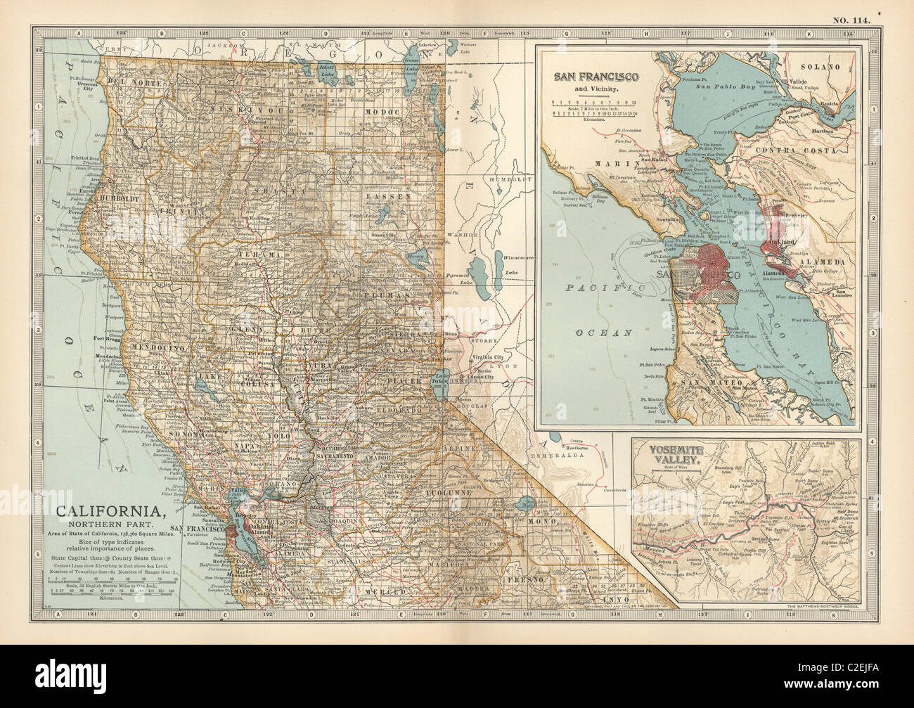 no california map with cities