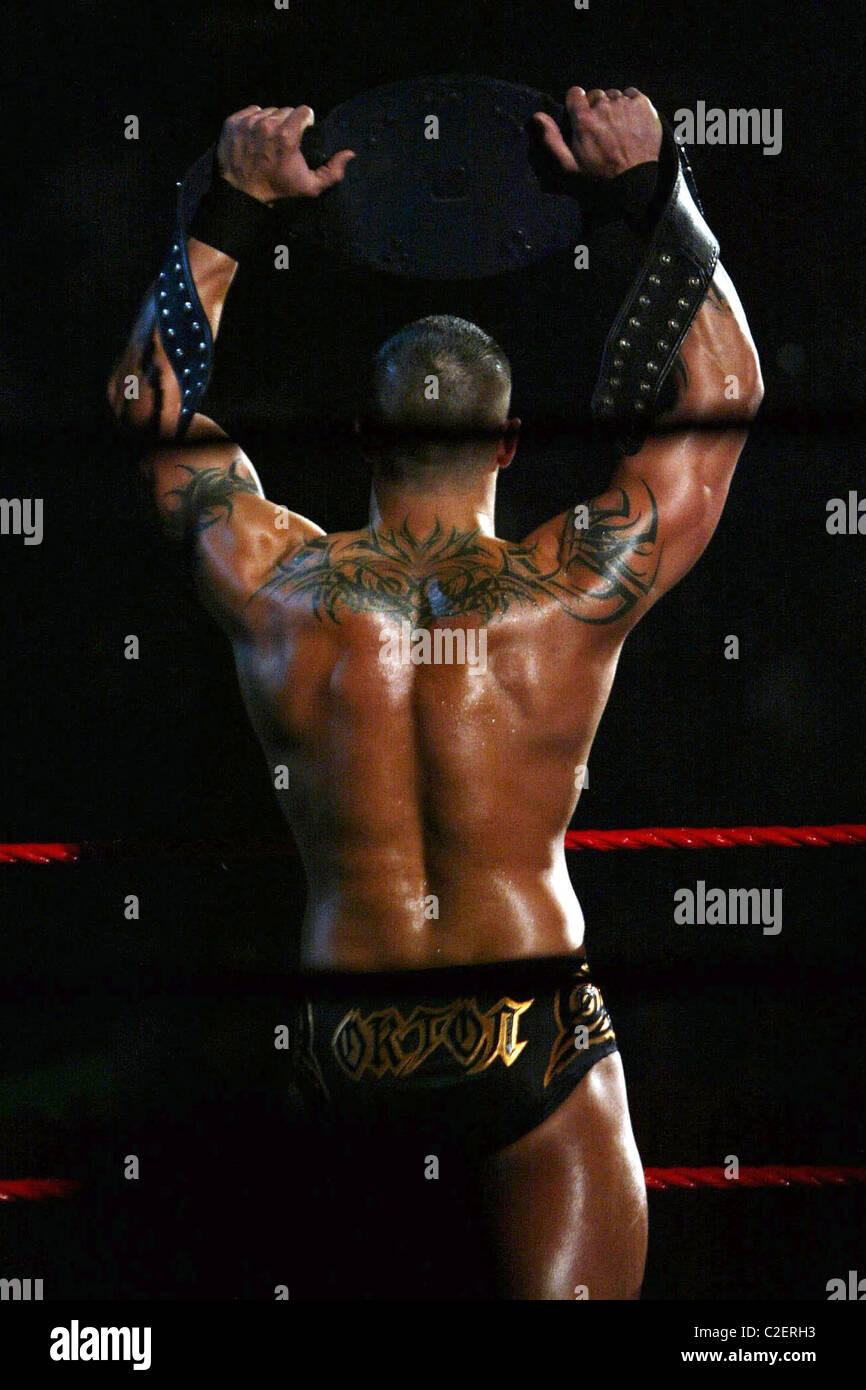 Randy Orton WWE presents Cyber Sunday Live at Verizon Center - Randy Orton  vs Shawn Michaels Washington DC, USA  Stock Photo - Alamy