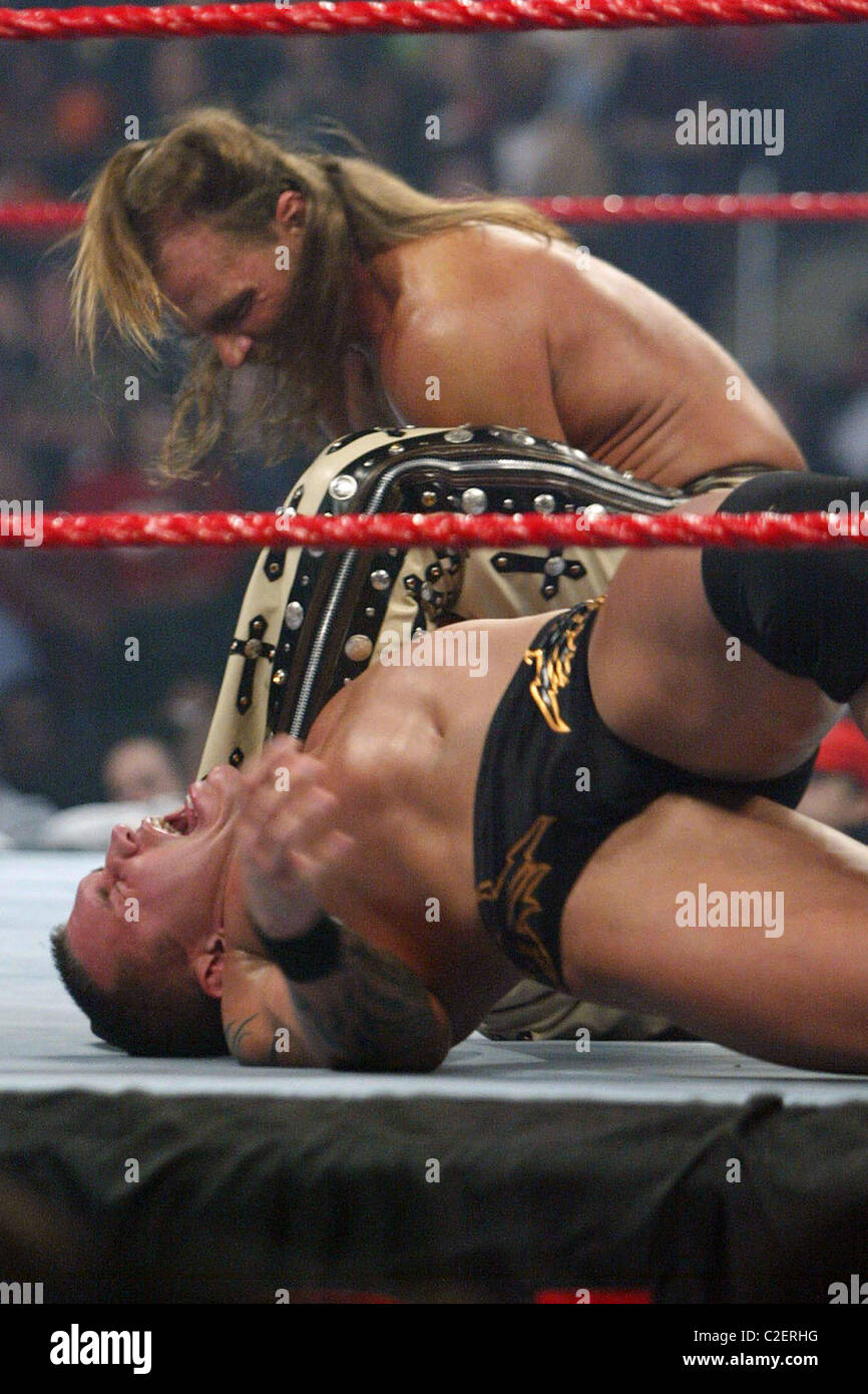 Randy Orton Pantsed By Shawn Michaels
