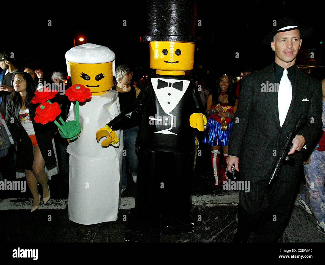 Mr. and Mrs. Lego Revellers take part in the 34th Annual Village ...