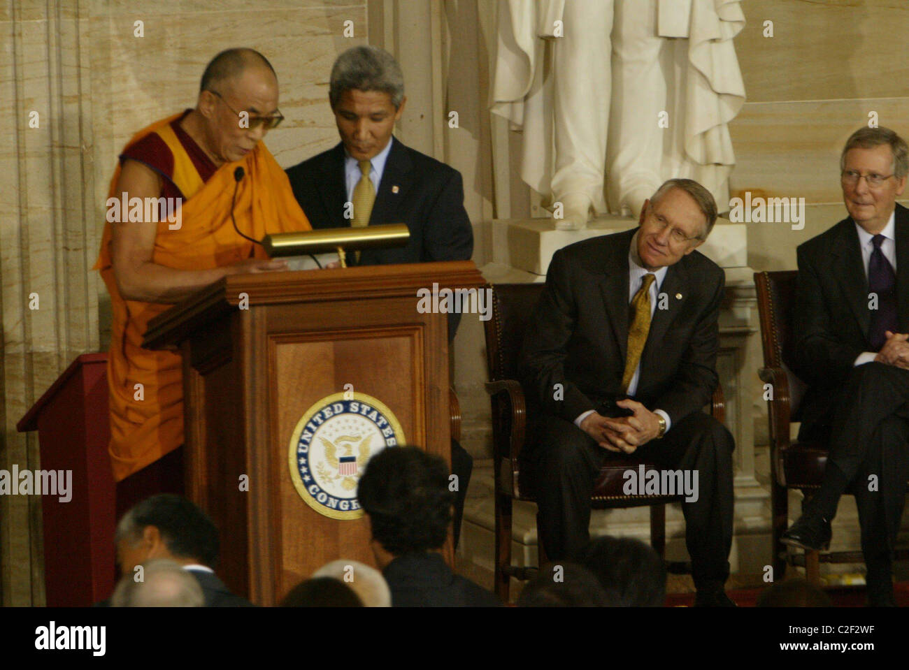 Dalai Lama Congressional Medal Of Honor Was Presented To The Dalai Lama By The Us President