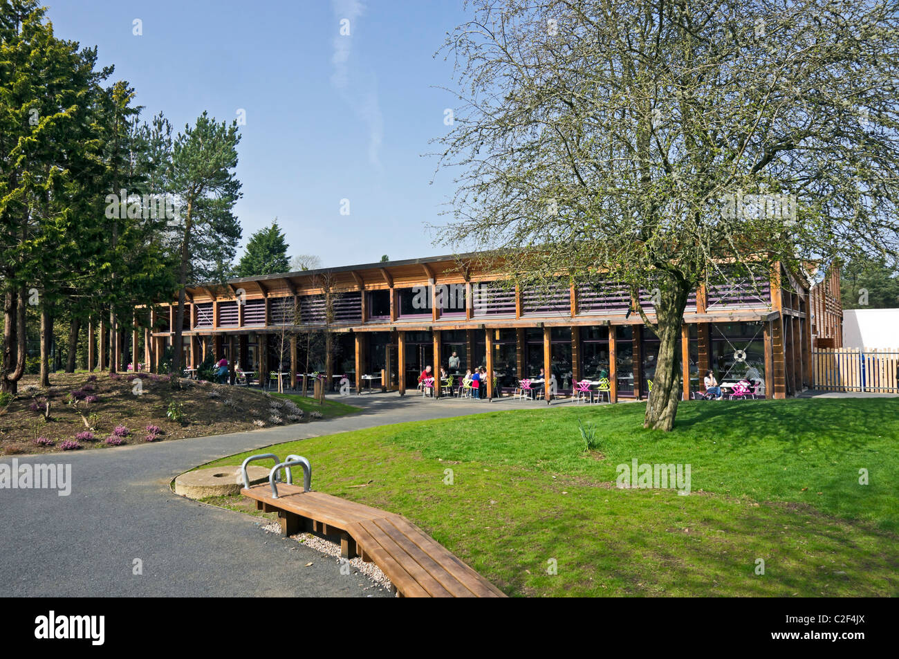 Garden view of Robert Burns Birthplace Museum in Alloway Ayrshire Scotland Stock Photo