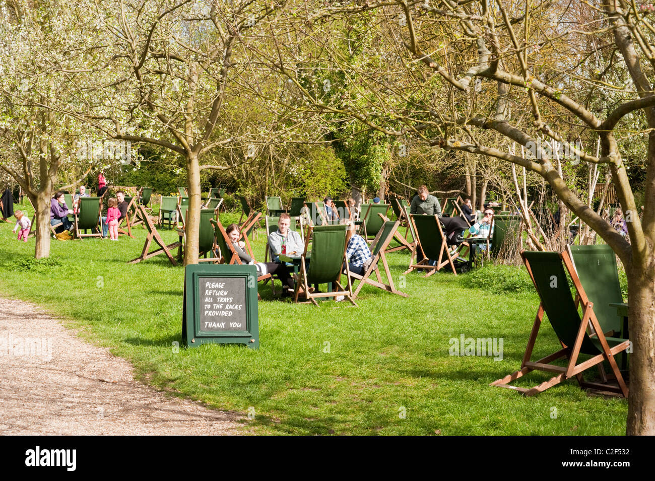 The Orchard tea garden in Grantchester is a Cambridge institution Stock