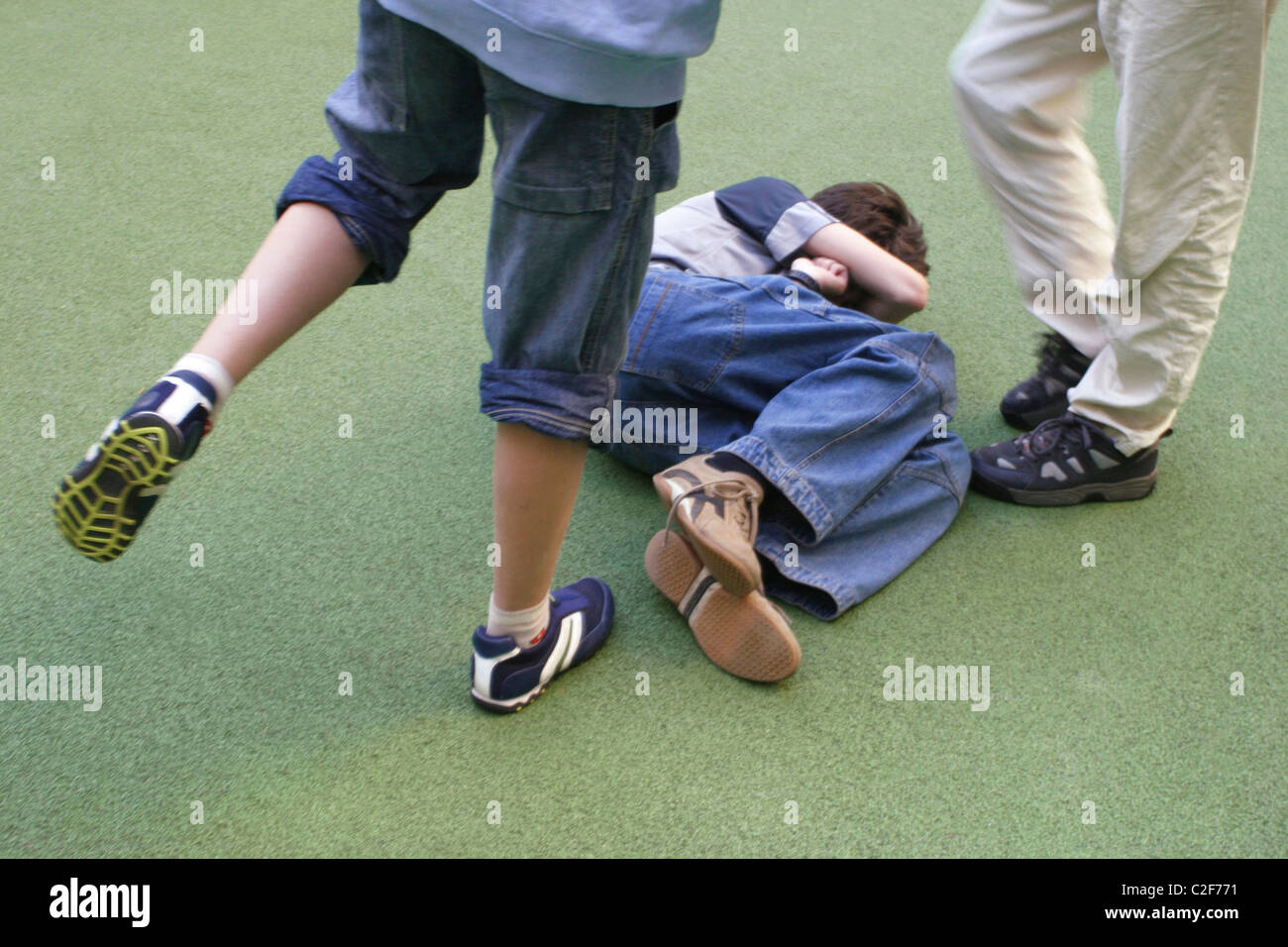 prepared to use violence Stock Photo