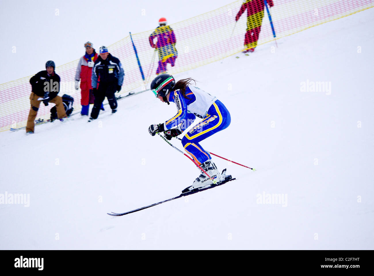 Down hill ski race hires stock photography and images Alamy