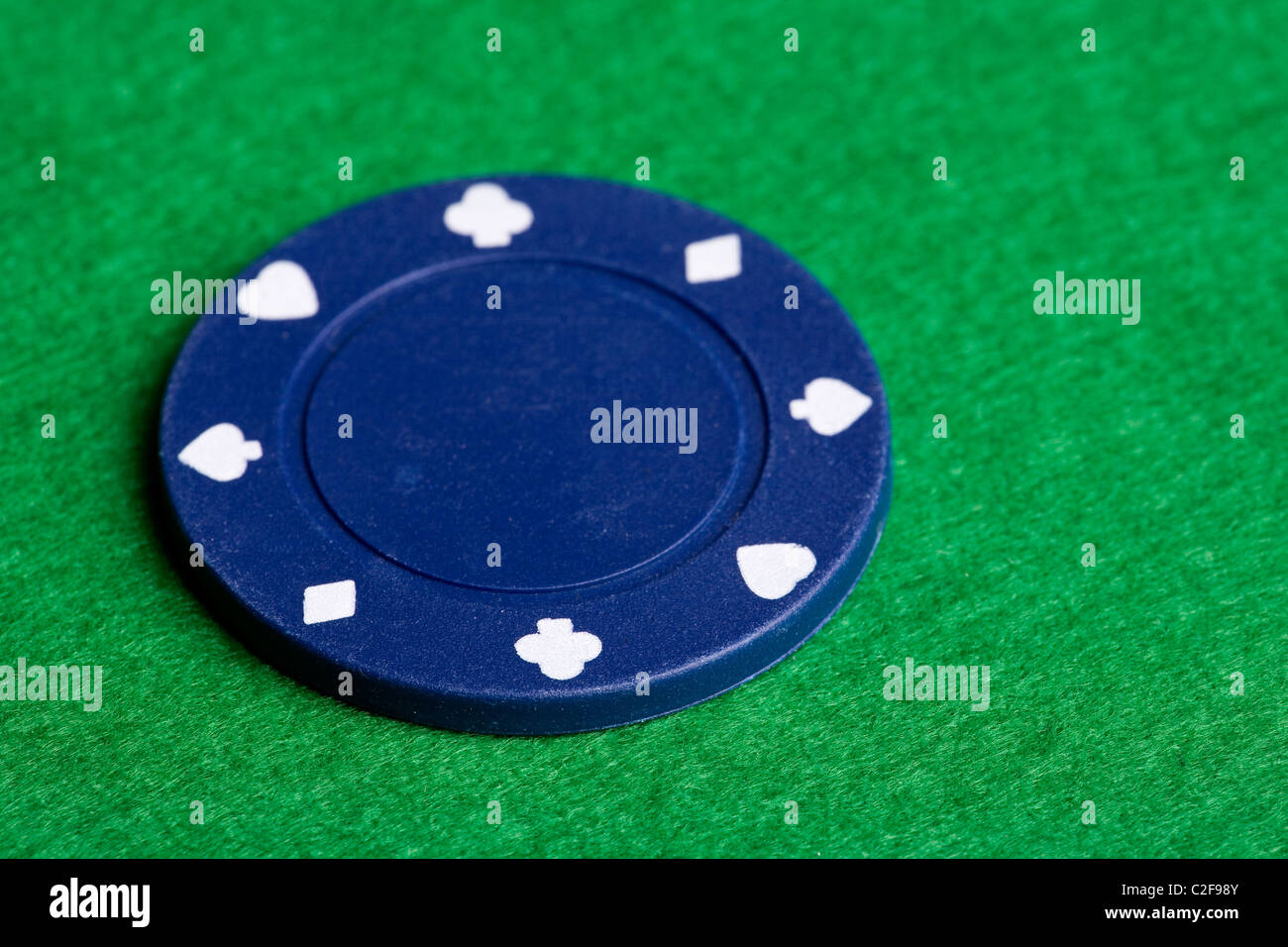 A low value blue poker chip Stock Photo Alamy