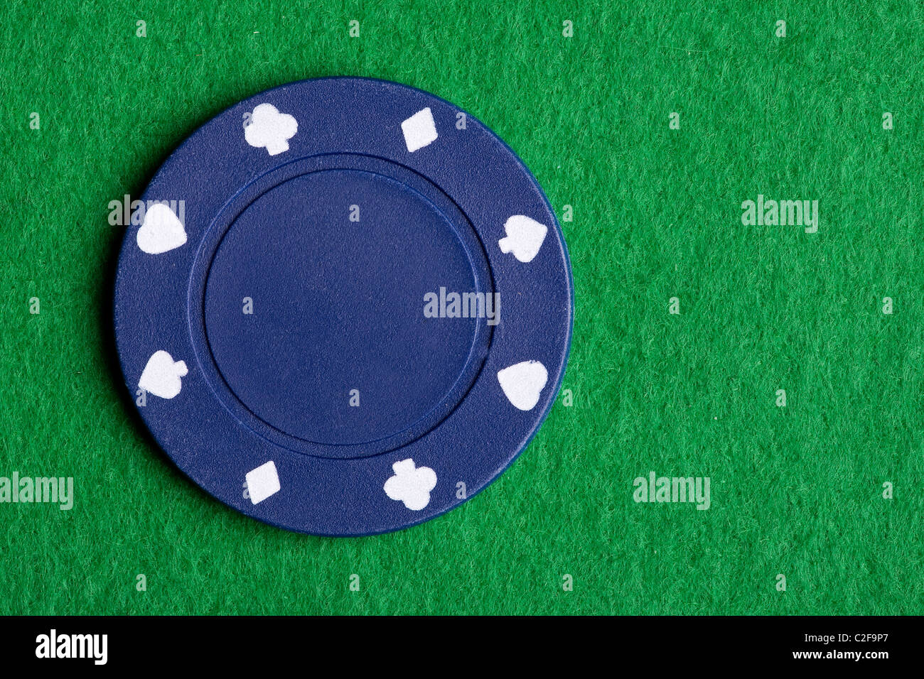 A low value blue poker chip Stock Photo Alamy