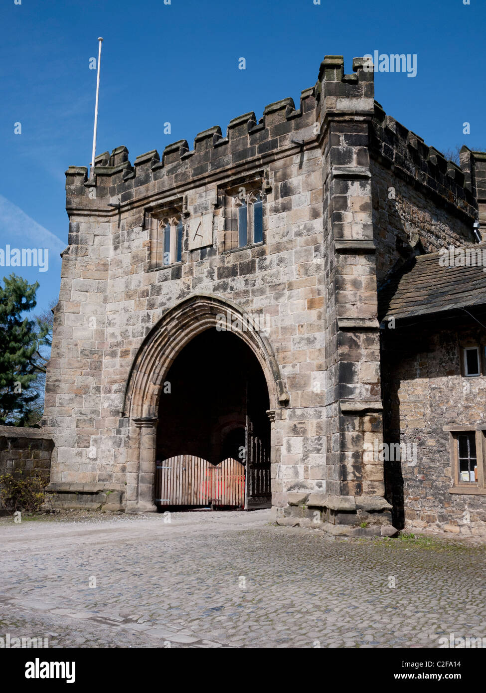 The Gatehouse Whalley Abbey, Whalley,Clitheroe, Lancashire, England, UK