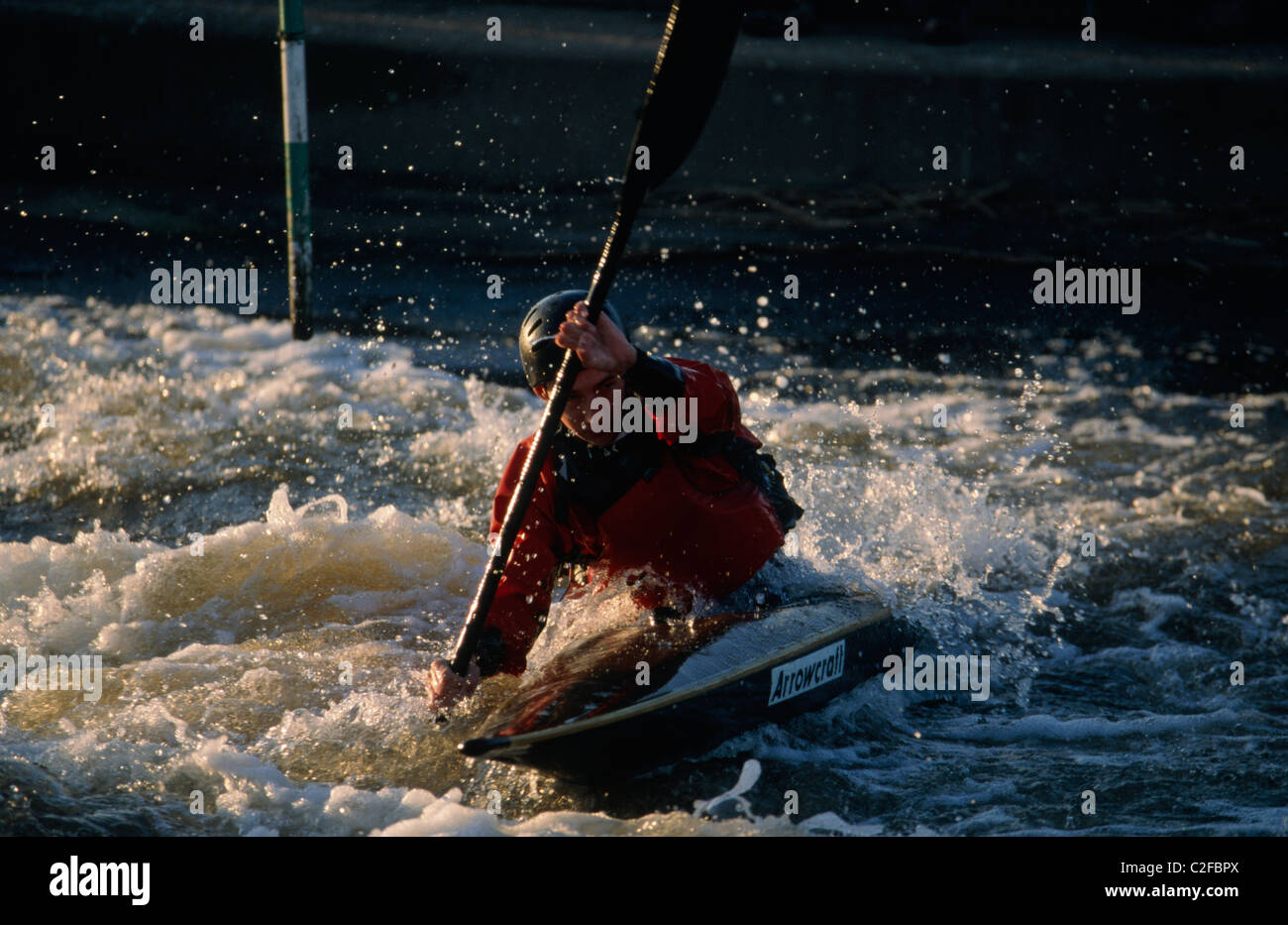 Canoeing Nottinghamshire England Stock Photo Alamy