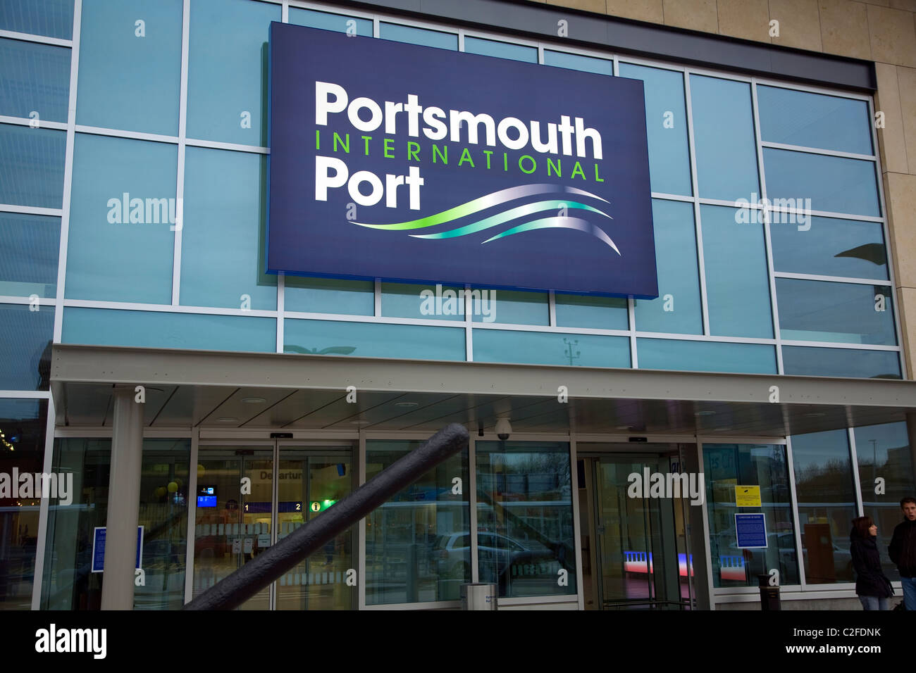International ferry port terminal Portsmouth Hampshire England Stock