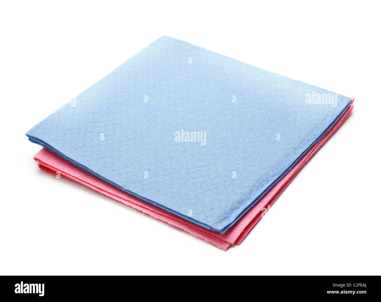 two microfiber dusters isolated on white background Stock Photo - Alamy