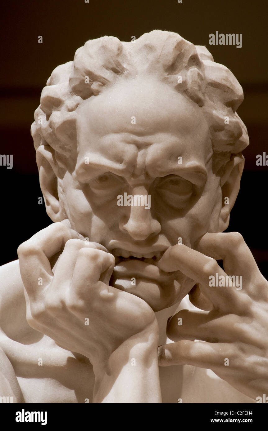 Detail Ugolino and His Sons, modeled ca. 186061, executed in marble