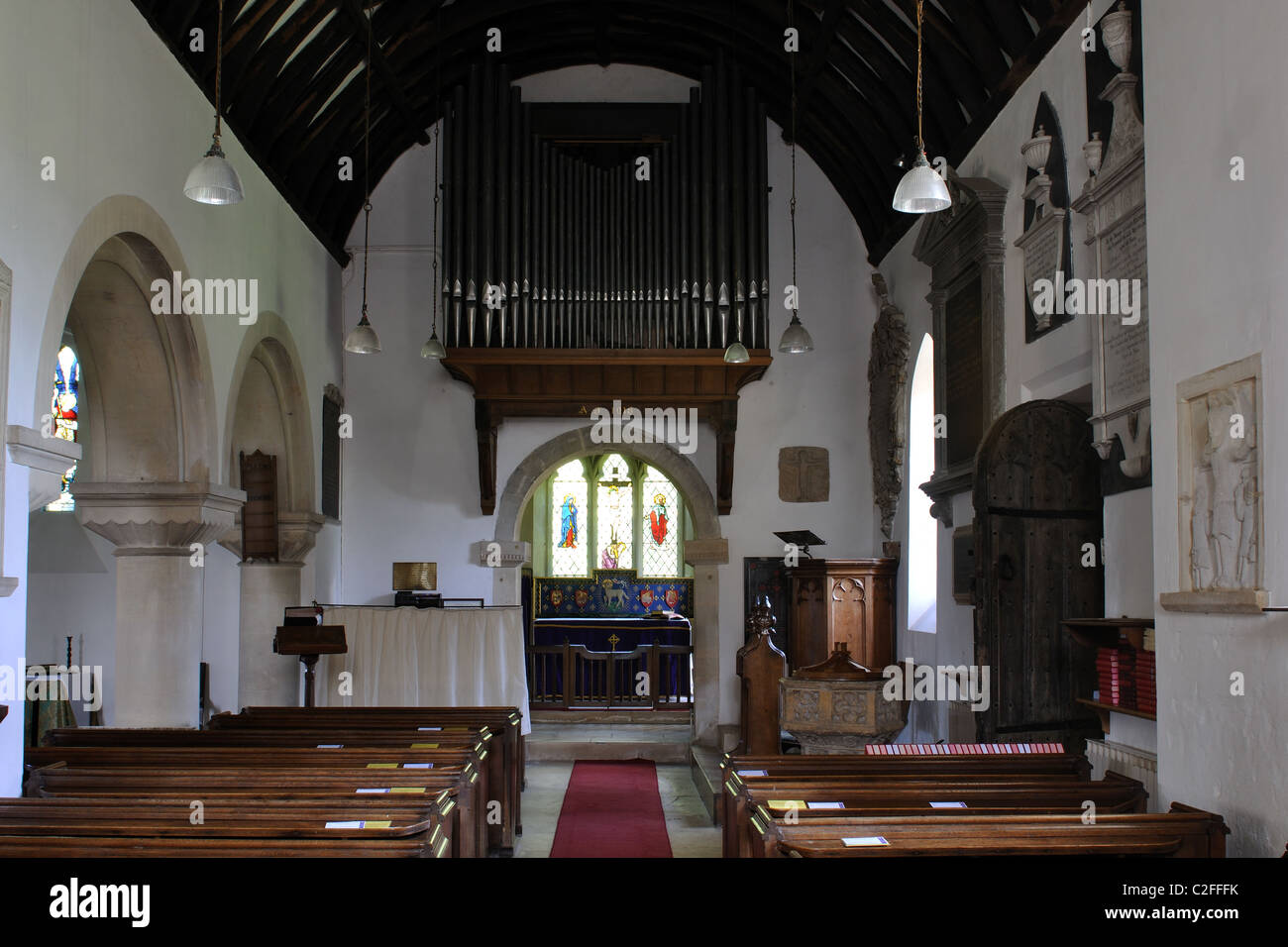 Holy Rood Church, Daglingworth, Gloucestershire, England, UK Stock Photo