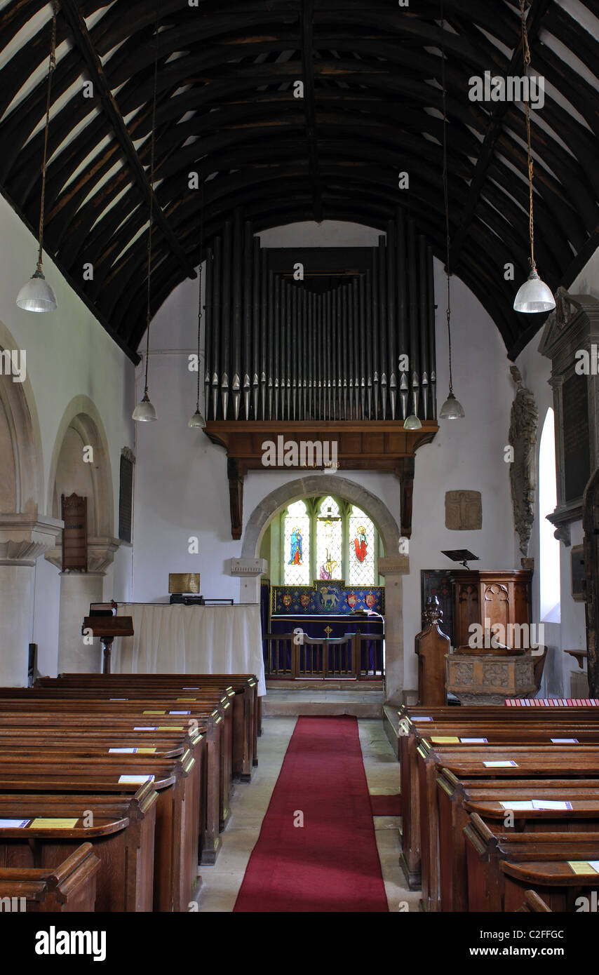 Holy Rood Church, Daglingworth, Gloucestershire, England, UK Stock Photo