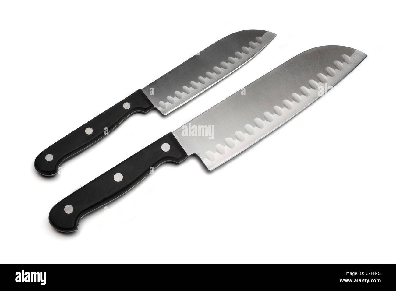 two kitchen knifes Stock Photo