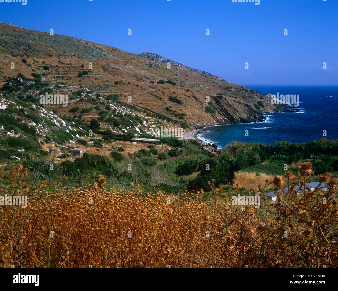 Apollonas Naxos Greece Stock Photo - Alamy