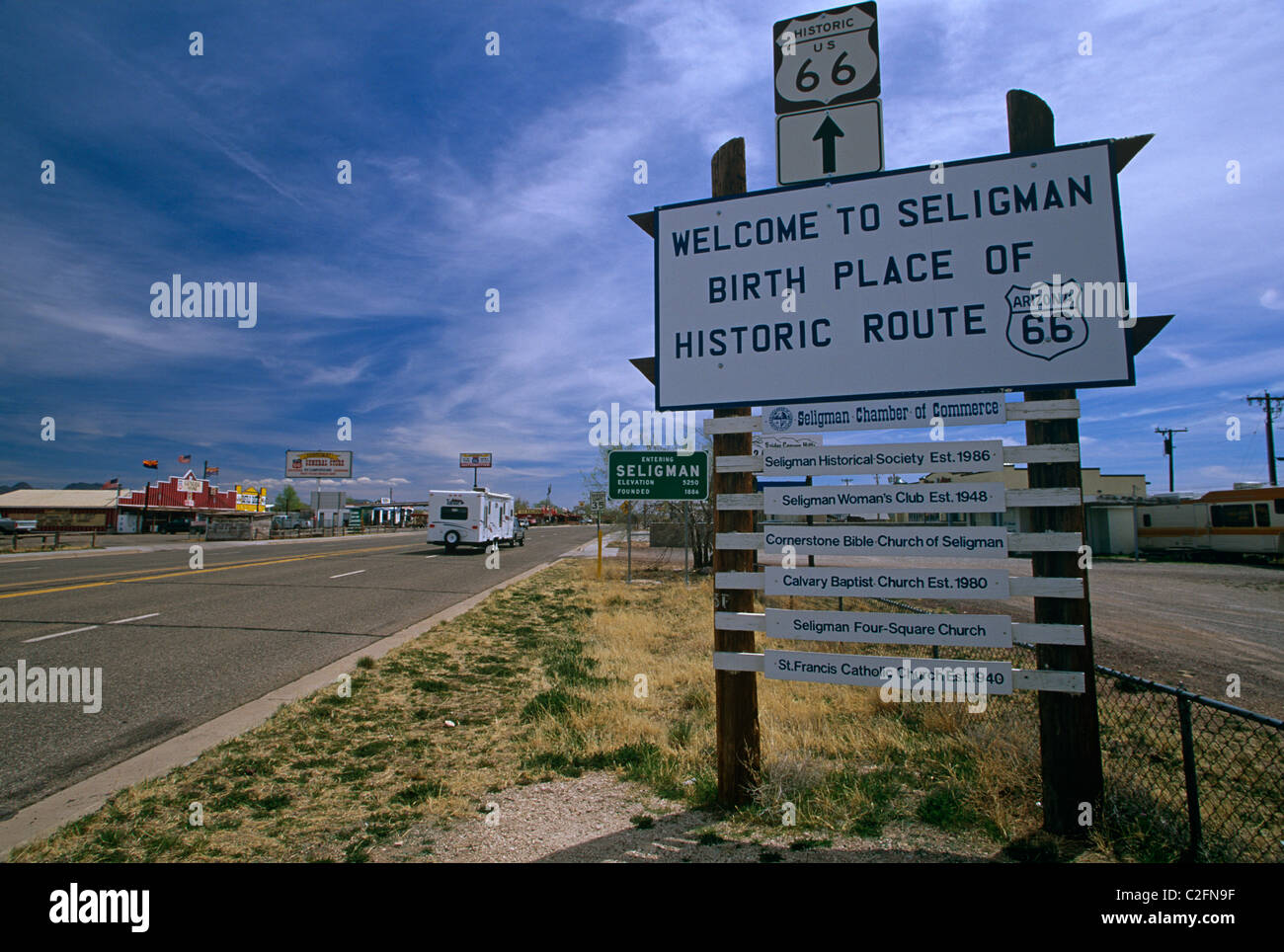 Seligman Arizona USA Stock Photo Alamy