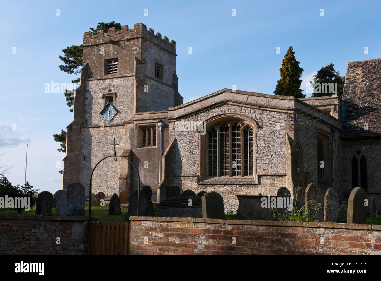 St Mary's Church in Childrey in the Vale of the White Horse, Oxfordshire, England, UK. Stock Photo