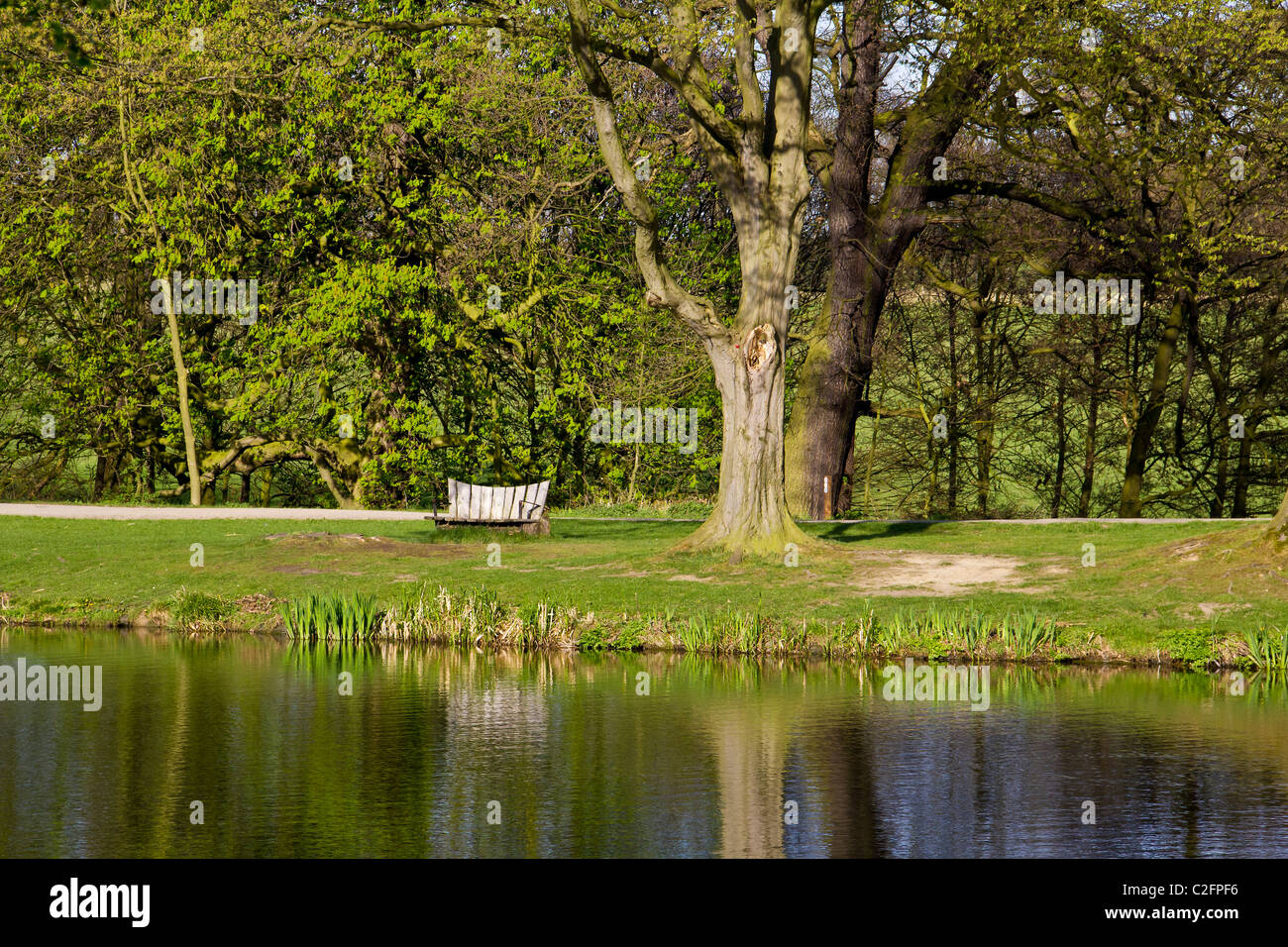 A place to sit, relax and about all your cares and worries Stock