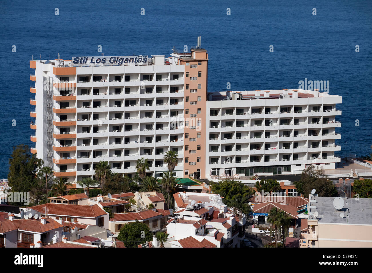 The hotel Stil, Los Gigantes, Tenerife Stock Photo