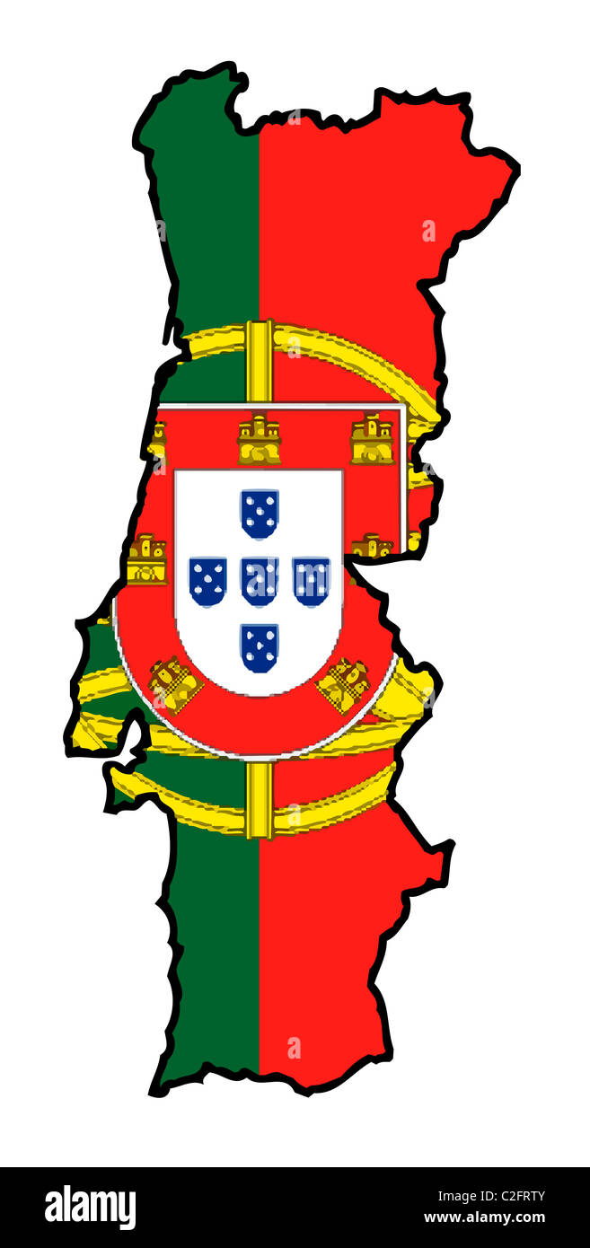 Portugal map hi-res stock photography and images - Alamy