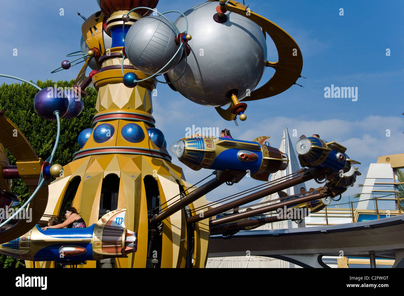 Astro Orbitor Tomorrowland at Disneyland California USA Stock Photo