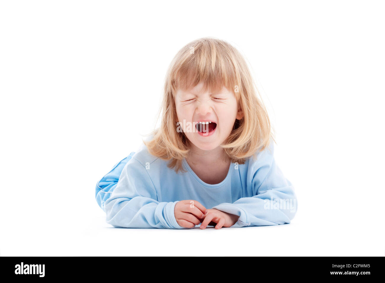 Child screaming floor Cut Out Stock Images & Pictures Alamy