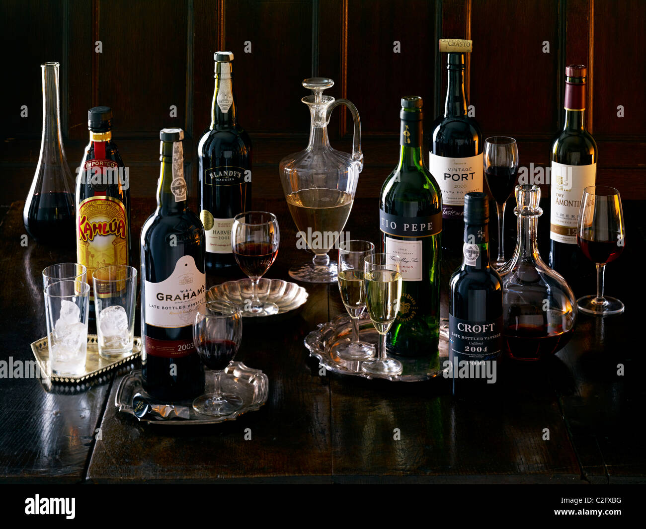 drinks selection Stock Photo